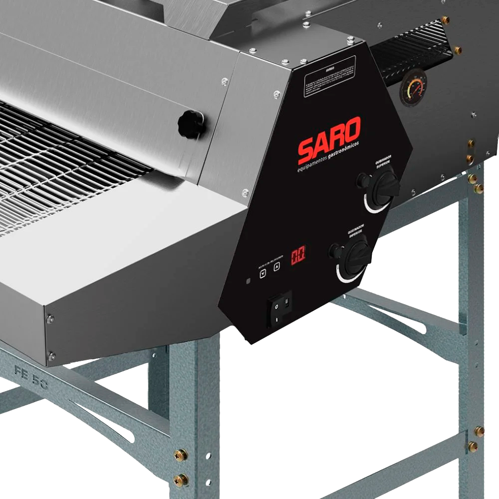 Forno para Pizzas Assador em Esteira a Gás GLP 50cm SARO-FE50GLP