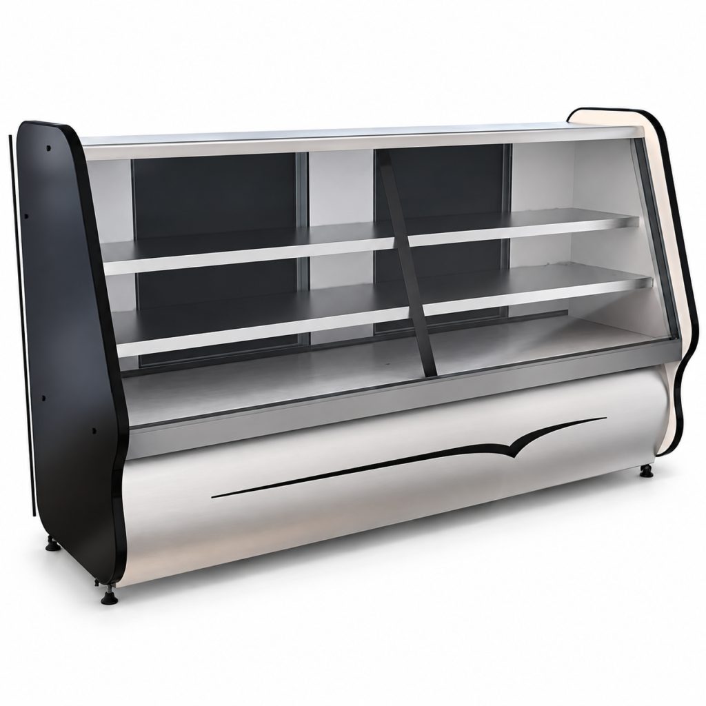 Balcão Refrigerado Ormifrio Toop BRT 180 1,80m 2 Pistas Frias Preto