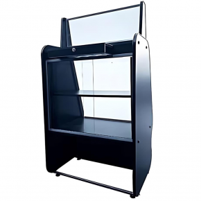 Balcão Caixa Vitrine Expositora Neutra 75cm Ormifrio Black Toop MCT 075