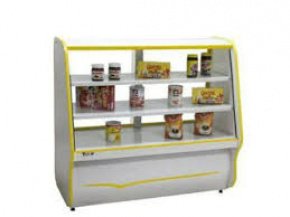 Balcão Vitrine Seco Ormifrio BVT 120 1,20m Branco para Padaria e Confeitaria
