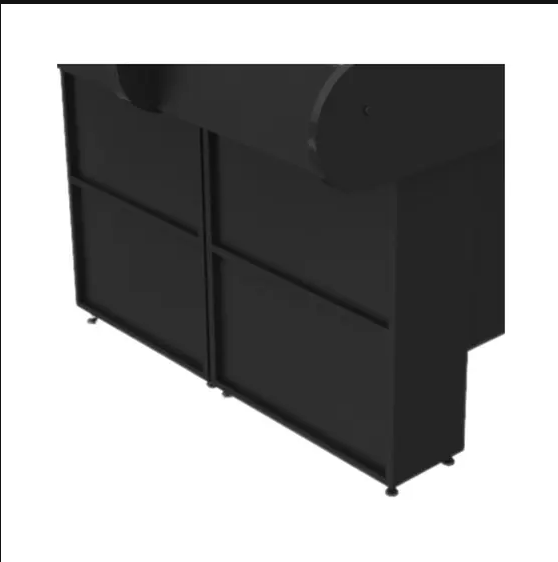 Balcão Check Out 1,30m Black Preto com Gaveta Toop Ormifrio