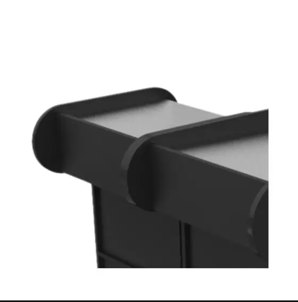 Balcão Check Out 1,30m Black Preto com Gaveta Toop Ormifrio