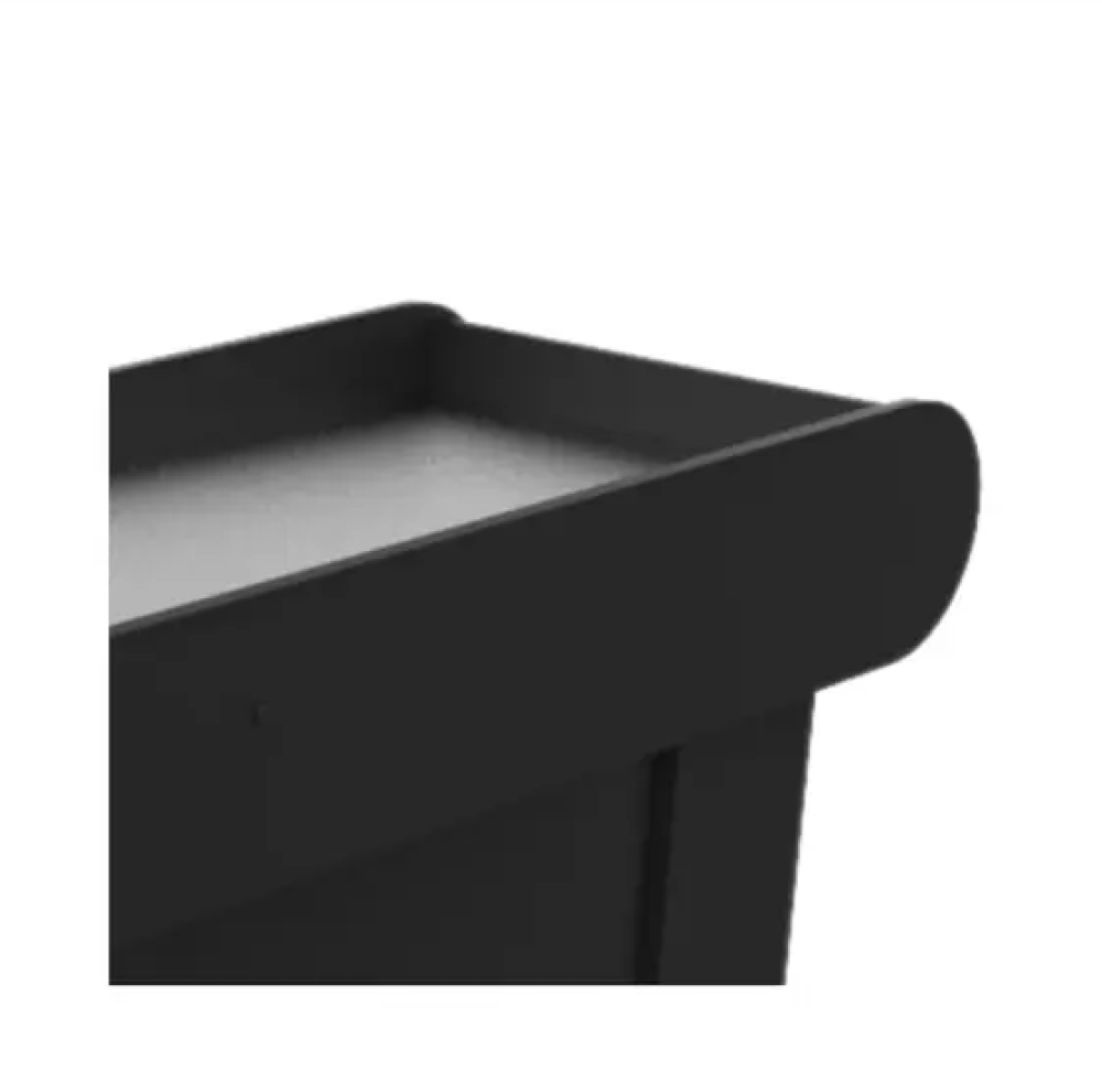 Balcão Check Out 1,30m Black Preto com Gaveta Toop Ormifrio
