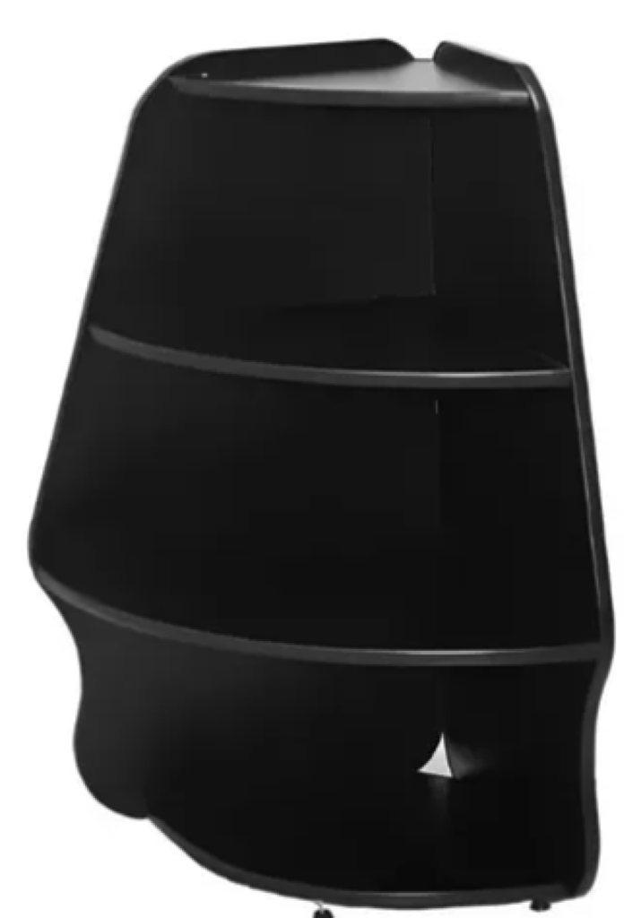Balcão Curvo 90° Ormifrio Industrial Preto Mdf Mercadinho