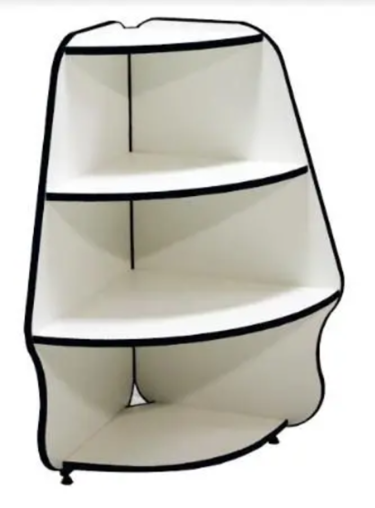 Expositor Curvo 90° Linha Toop ECT 078 Ormifrio Branco